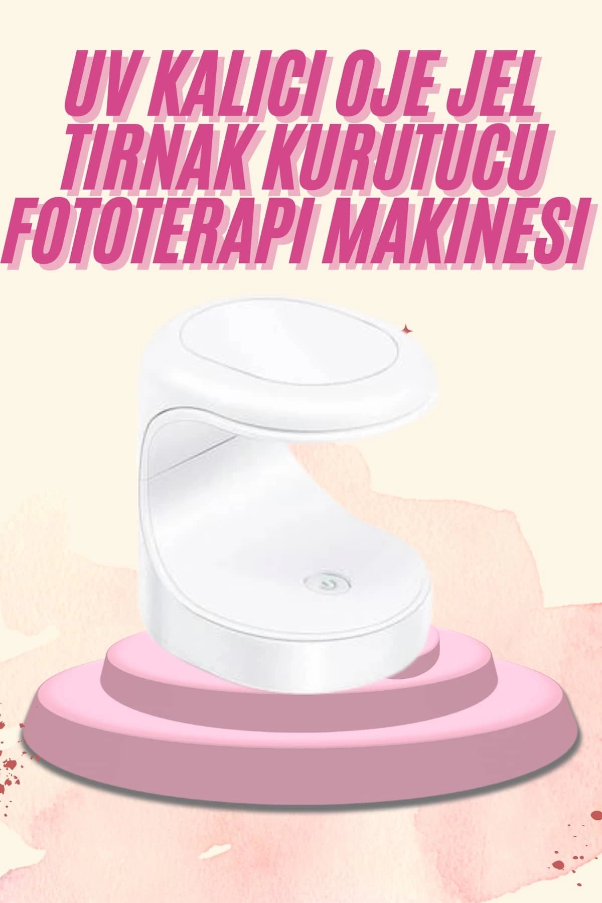 Mini Taşınabilir Kalıcı Oje Jel Tırnak Kurutucu Fototerapi Makinesi