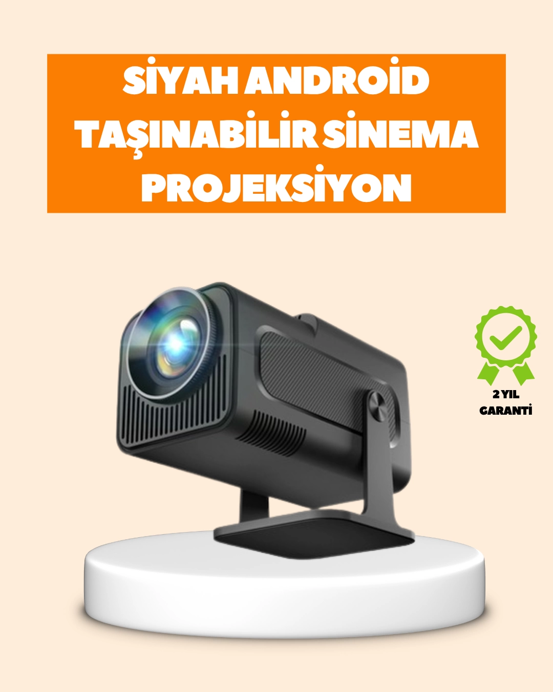 Otomatik Dikey Düzeltmeli ve Manuel Zoom Fonksiyonlu Akıllı Projektör