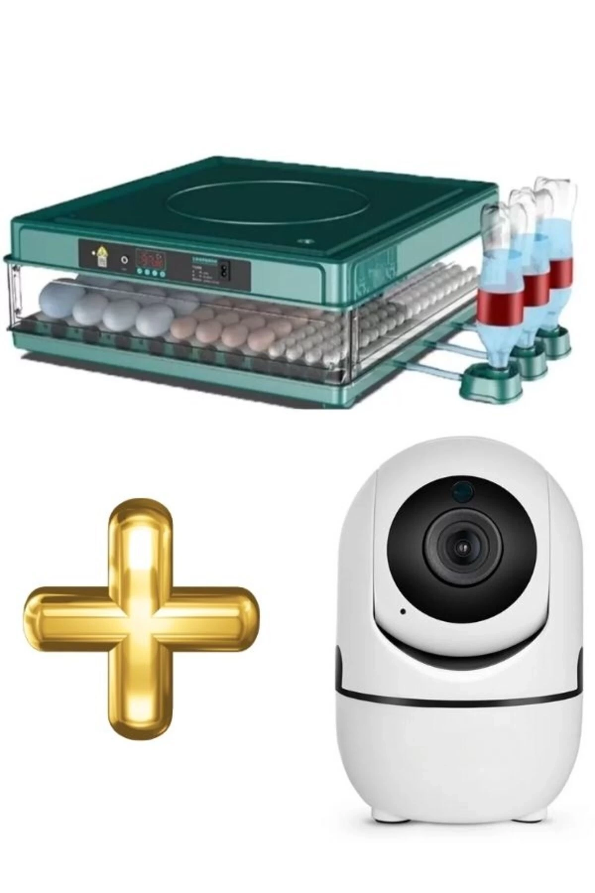 Epilons Profesyonel 130 Yumurtalık Otomatik Kuluçka Makinesi Tavuk Bıldırcın Güvercin Kaz Hindi Wi-fi Kamera