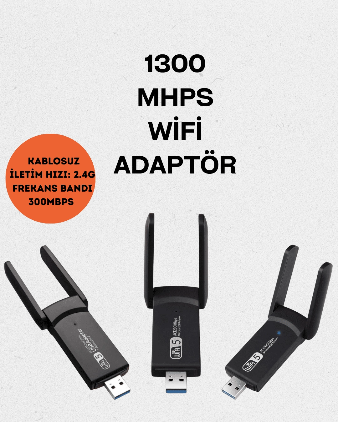 Realtek Chipsetli 5G Destekli Yüksek Hızlı Ağ Adaptörü