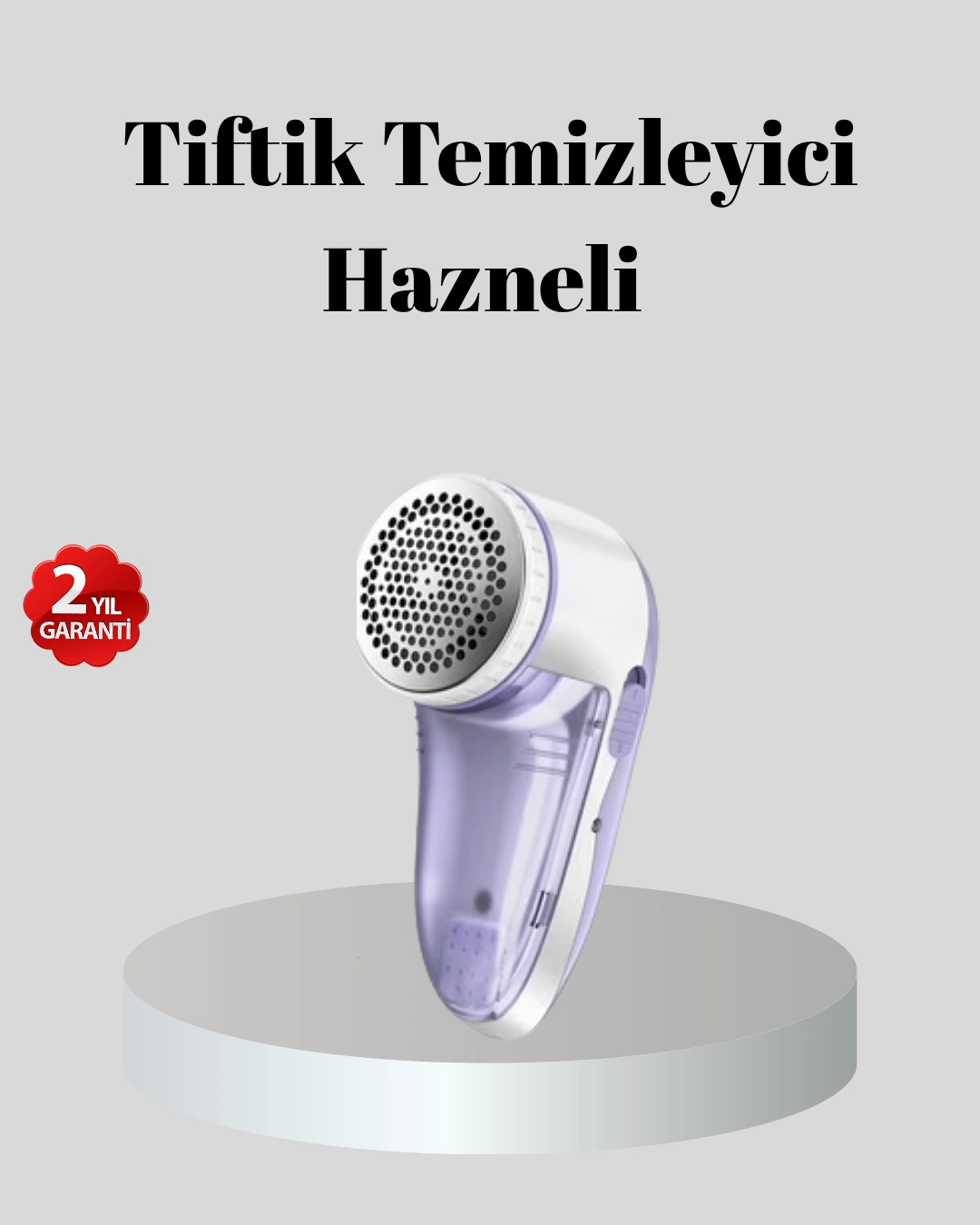 Şarjlı Tiftik Temizleyici – Çıkarılabilir Hazneli, Anti-Statik Fırçalı, USB Şarjlı