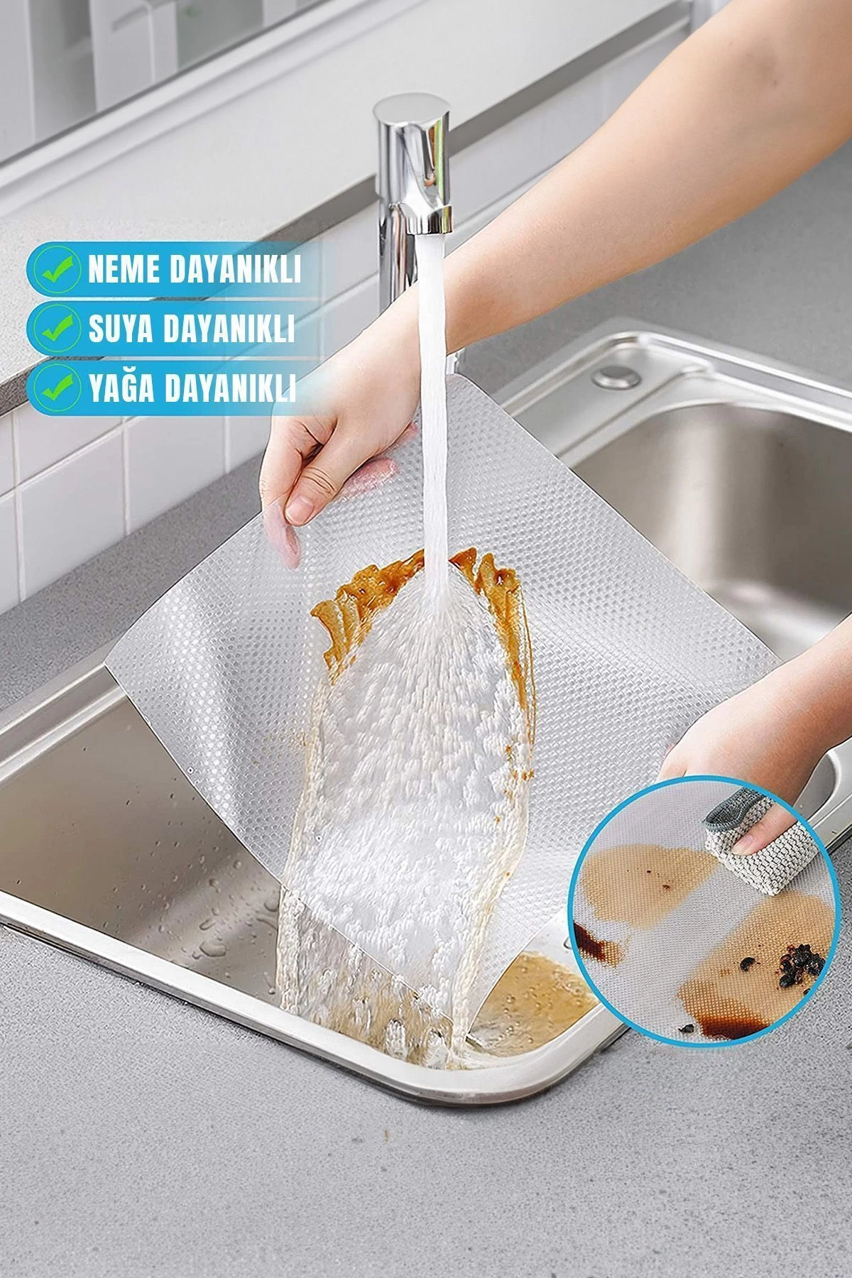 Şeffaf Raflık Kaymaz Dolap Içi Çekmece Raf Örtüsü Kaydırmaz 45 Cm X 3 Metre Koruyucu Ev Ürünü