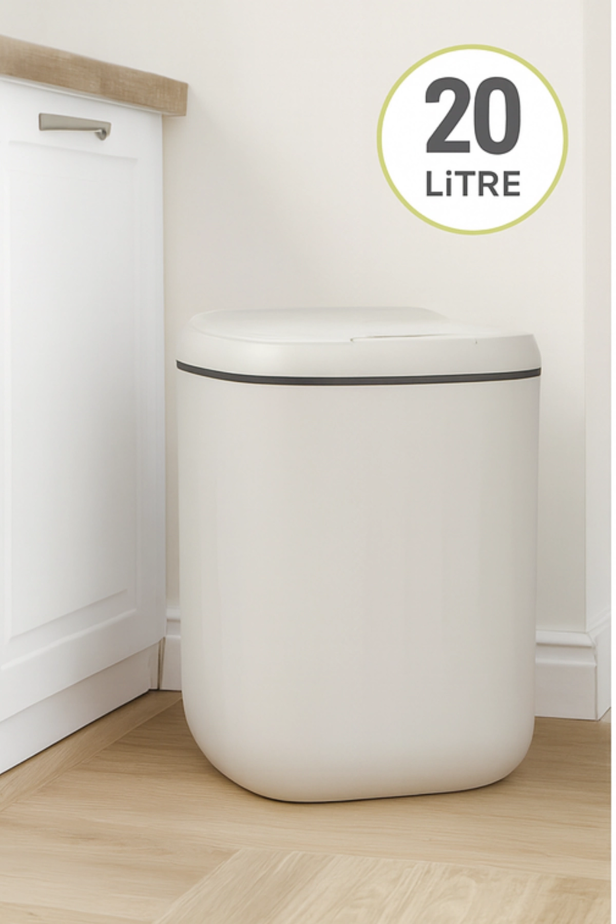 Sensörlü Açıp Kapanan Teknolojik Akıllı Antibakteri Karşıtı Sterilize Çöp Kovası Dört Pilli Set