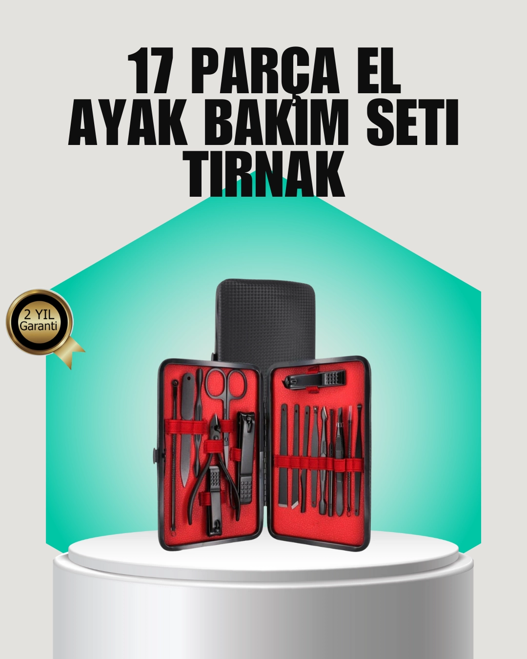 Siyah Kaymaz Teknolojili El ve Ayak Bakım Seti