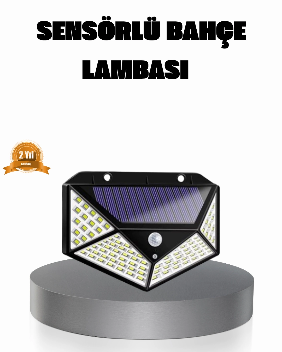 Solar Güçlü 100 LED Bahçe Lambası – Enerji Tasarruflu, Suya Dayanıklı ve Geniş Açılı Işık