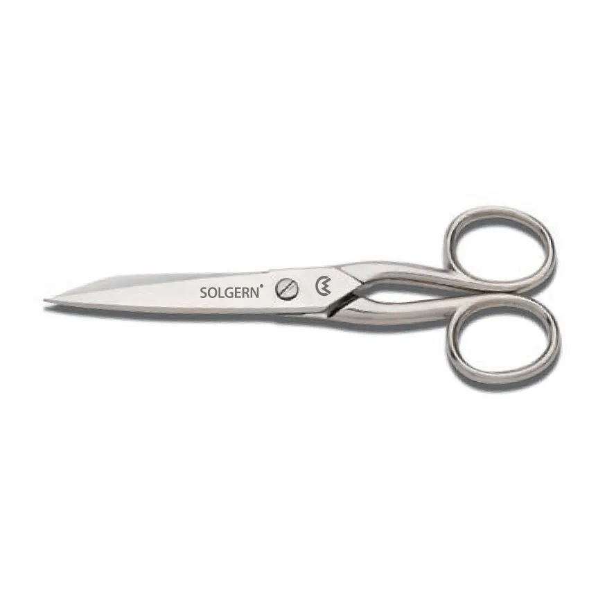 Eco Lounge Solgern M-218 Sivri Uçlu İplik Temizleme Makası No: 5,5 inç / 13,97 cm - Nikel Kaplama