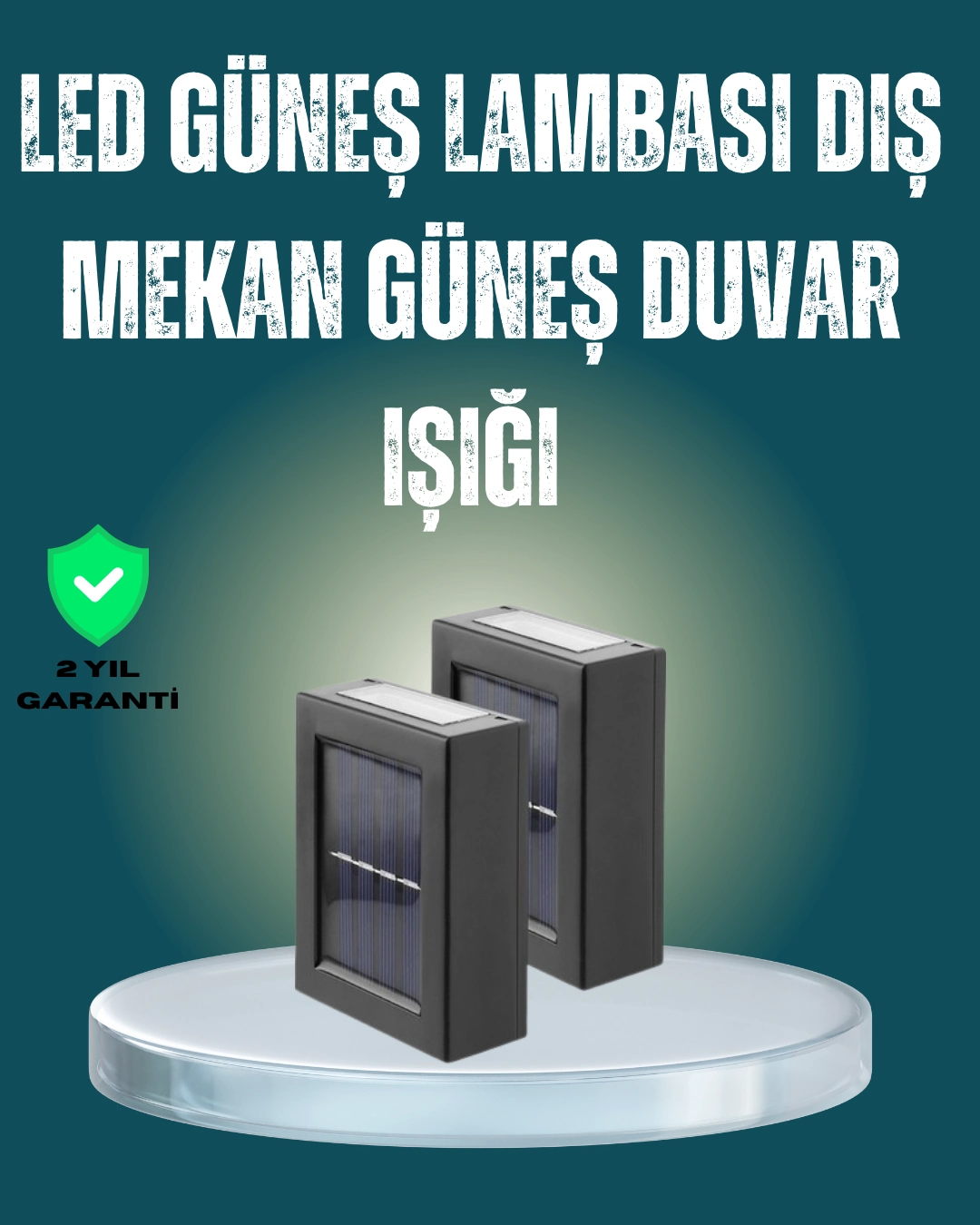 Suya Dayanıklı Güneş Enerjili Bahçe Lambası