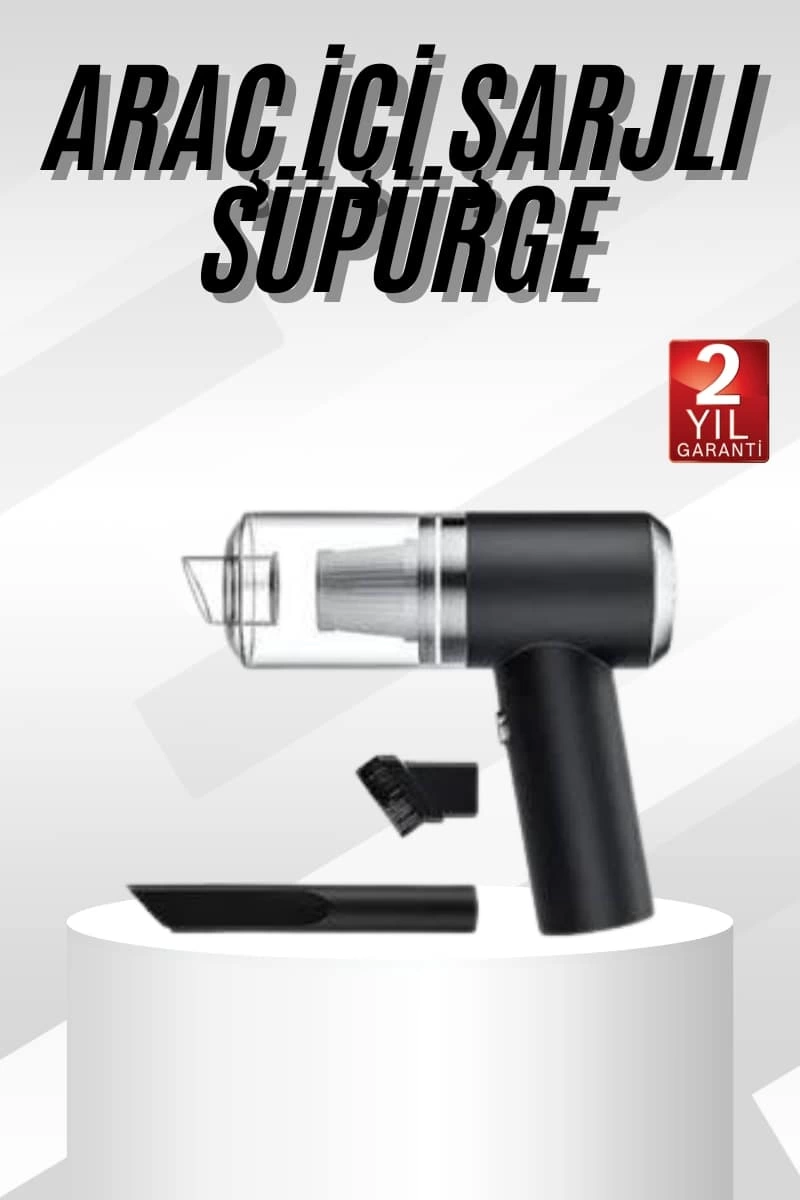 Yeni Nesil Mini Vakumlu Araç Süpürgesi El Süpürgesi Şarjlı