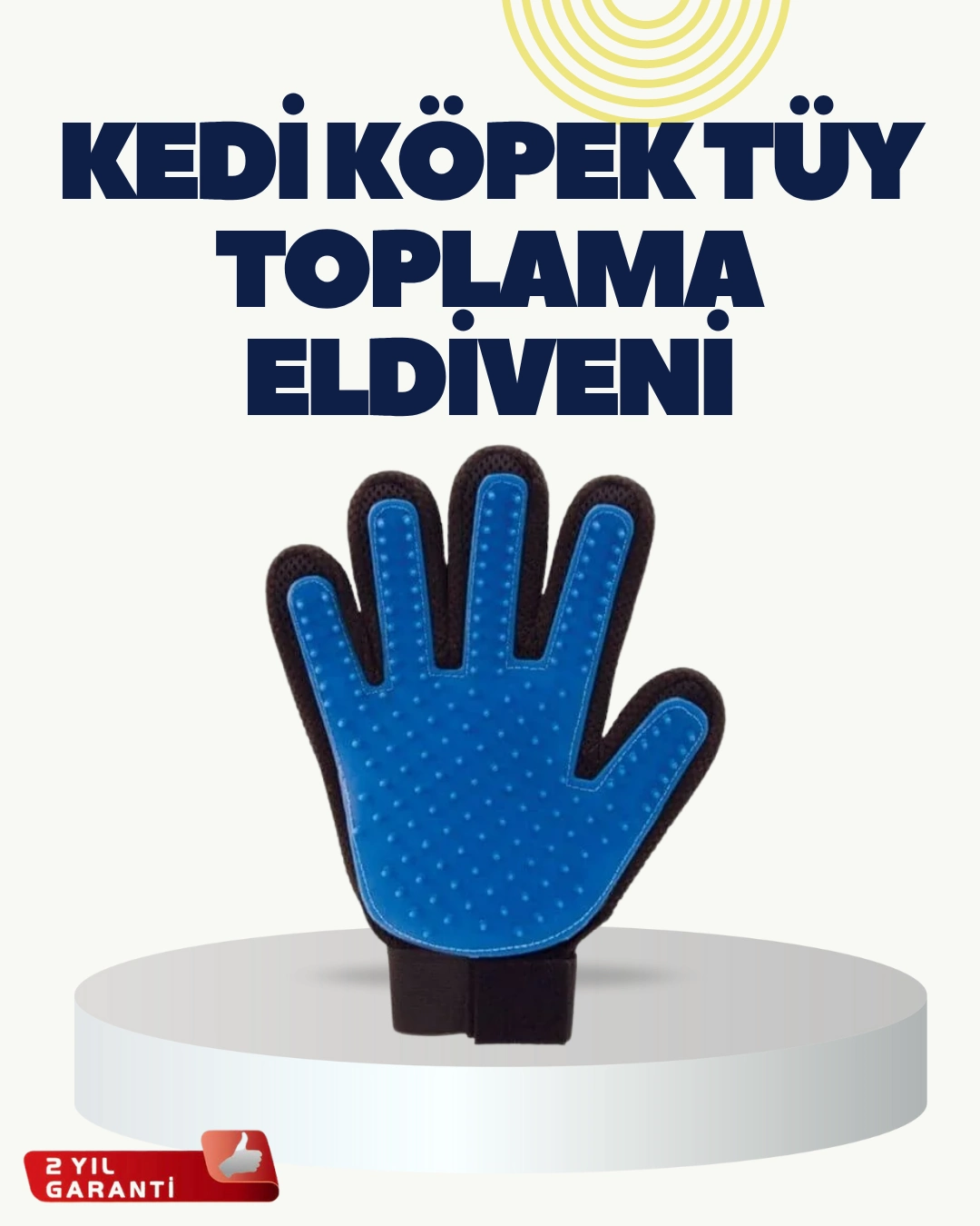 Yumuşak Silikonlu Kedi ve Köpek Tüy Toplama Eldiveni – Masaj Etkili Tüy Dökülme Önleyici