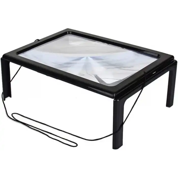 -Yaşlılar için  A4 boyutu masa tipi ışıklı okuma büyüteç th-275205b