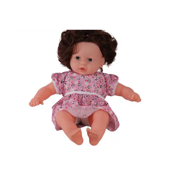 0073 60 CM DOLGU GÖVDELİ SAÇLI BÜYÜK BEBEK