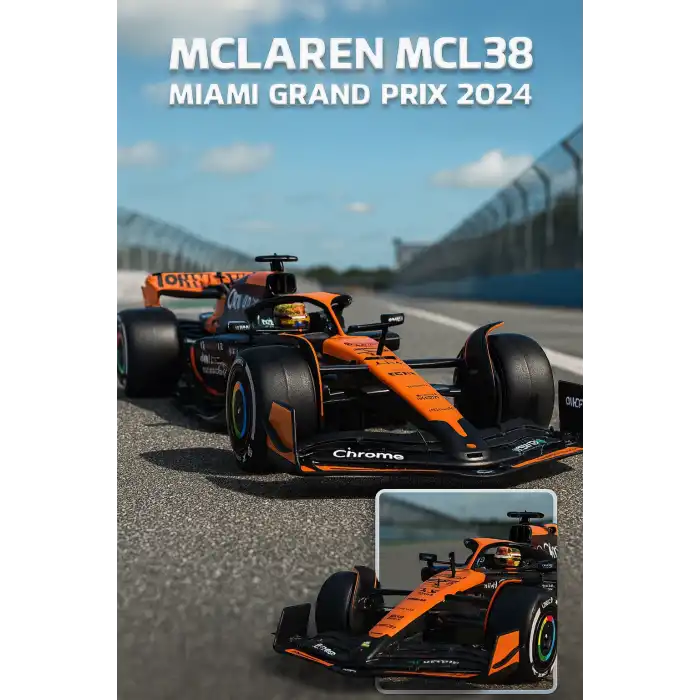1:24 Formula 1 McLaren MCL38 Miami Grand Prix