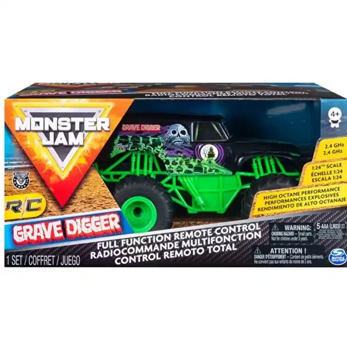1/24 Monster Jam Grave Digger Uzaktan Kumandalı Canavar Kamyon