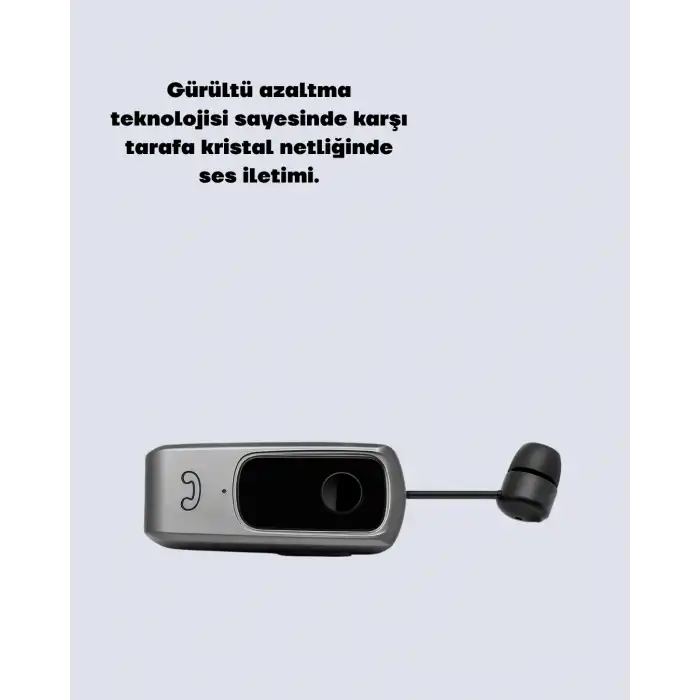 10 Saat Konuşma Süreli Klipsli Bluetooth Kulaklık