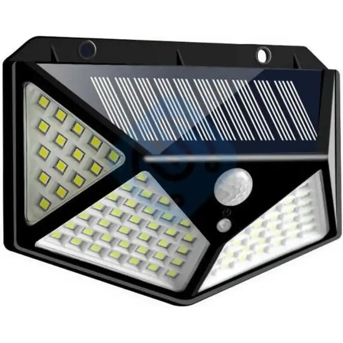 100 Led Dış Mekan Solar Aydınlatma Fotoselli Solar Lamba Hareket Sensörlü