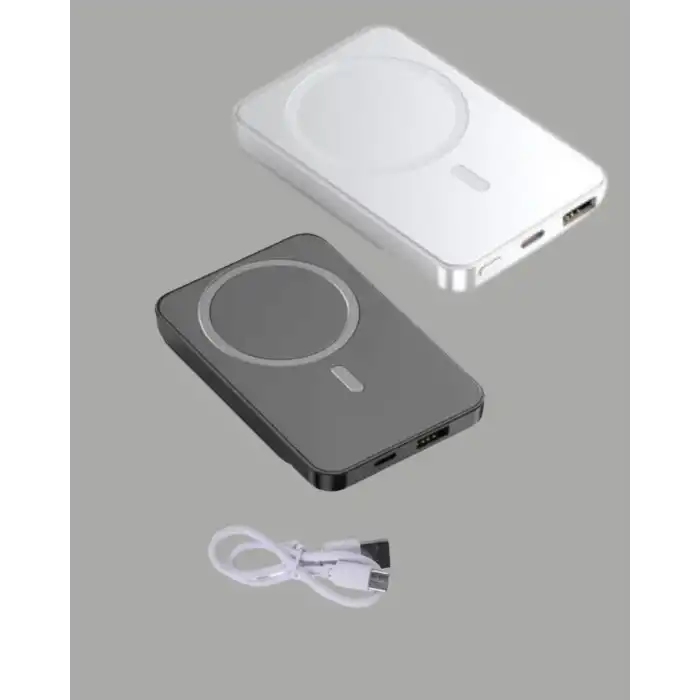 10000mAh Kapasiteli Manyetik USB-C ve Kablosuz Powerbank W09