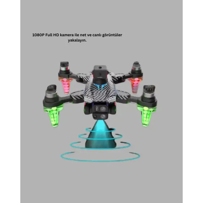 1080p Kameralı Drone Katlanabilir Tasarım Kolay Kullanım