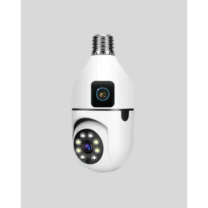 1080P WiFi Ampul Kamera Uzaktan Erişimli Hareket Sensörlü Gece Görüşlü