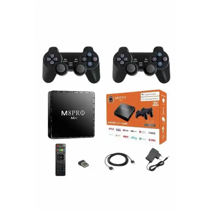 10K Ultra Hd Video Oyun Konsolu Android Tv Box 2.4g Game Stick