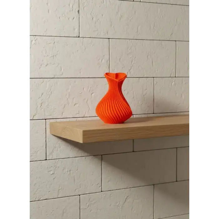 11 Cm Turuncu Kalp Formlu Mini Vazo Es Dekoratif Obje