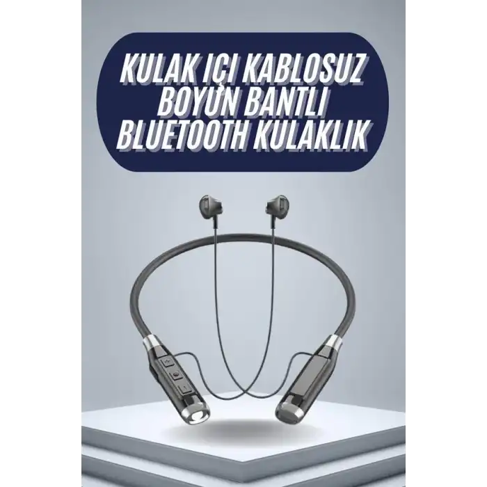 120 Saat Bluetooth Kulaklık Kablolu Boyun Askılı SD Kart Girişli ANC Özellikli