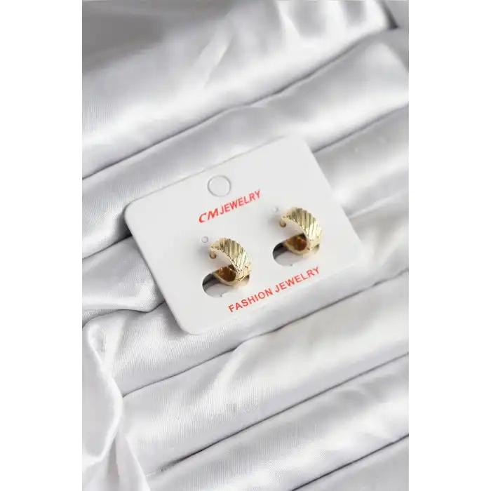 14K Gold Renk Kaplama CM Kadın Küpe