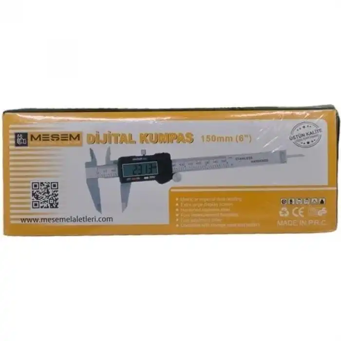 150 Mm Dijital Çelik Kumpas Özel Kutulu Hassas Manuel Ölçü Aleti