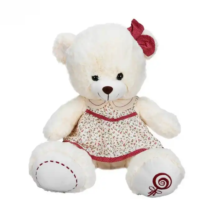 1529 Elbiseli Peluş Ayı 50 cm -