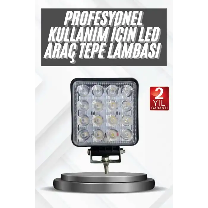 16 Ledli Çalışma Lambası Araç Görüş Lambası Oto Lamba