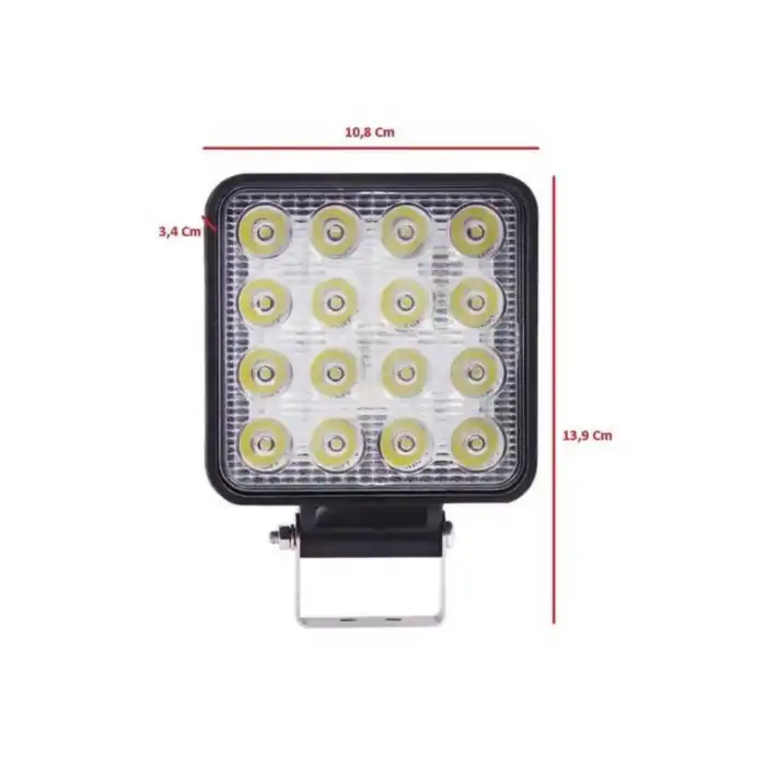 16 Ledli Çalışma Lambası Araç Görüş Lambası Oto Lamba