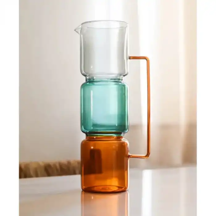 1670 ml Renkli Cam Sürahi