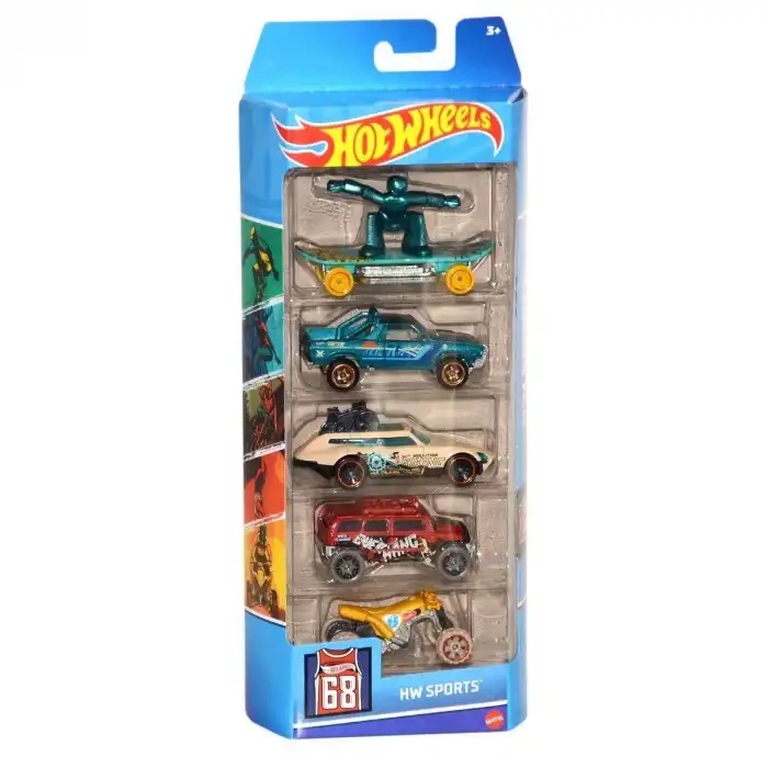 1806 Hot Wheels 5li Araba Seti / +3 yaş