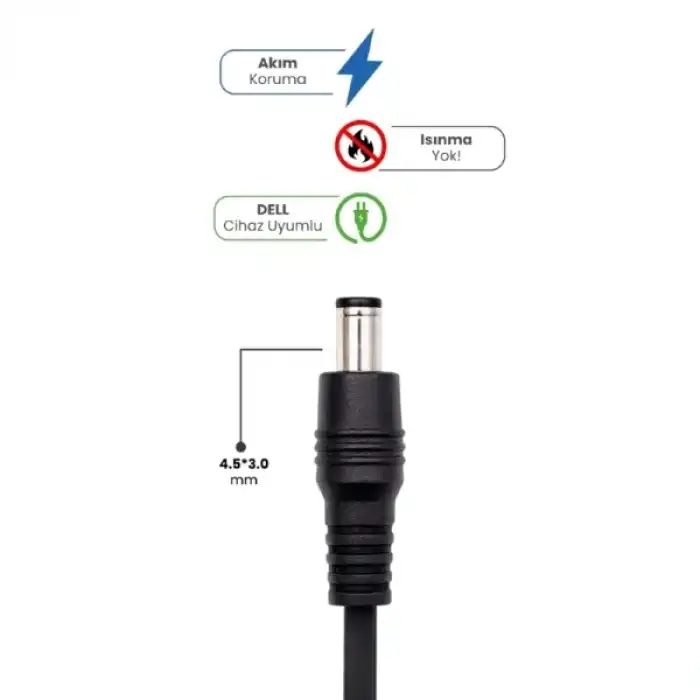 19.5v 4.62a 4.5 * 3.0mm 90w Dell İçin Laptop Adaptör