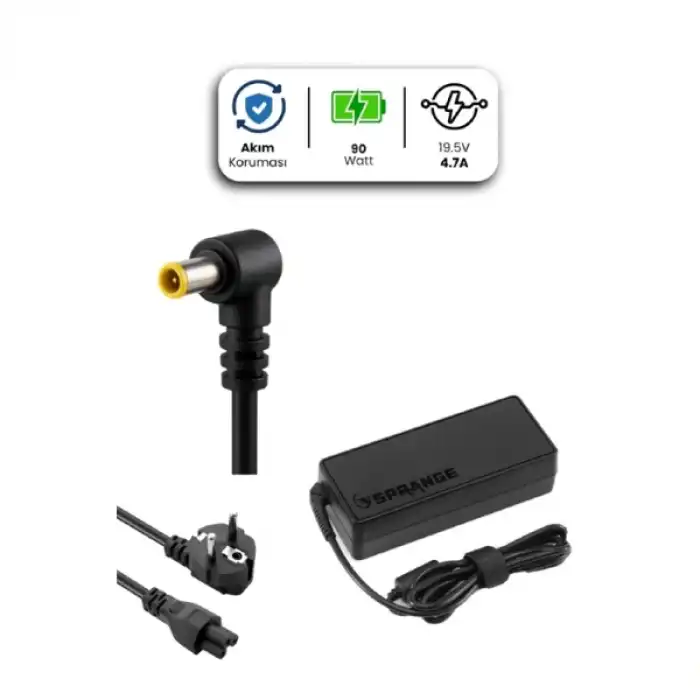 19.5V 4.7A 6.5 * 4.4mm 90W SONY İçin Laptop Adaptör