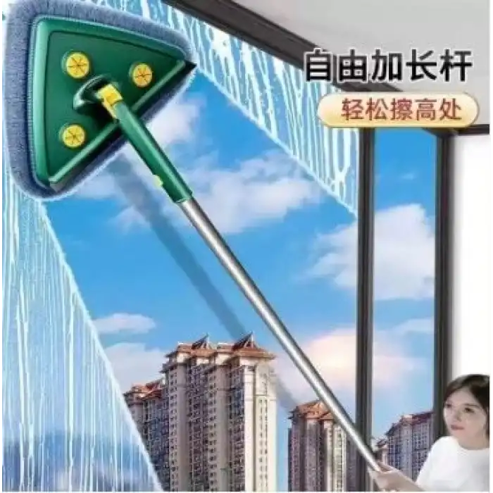 2 Bezli Üçgen Çek Çekli Mop Islak Mendil Uyumlu 150 cm