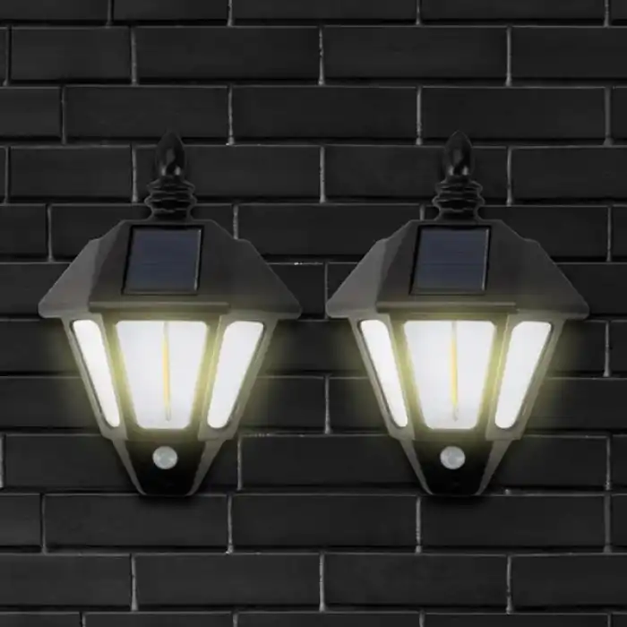 Solar Cob Led Sensörlü Duvar Lambası
