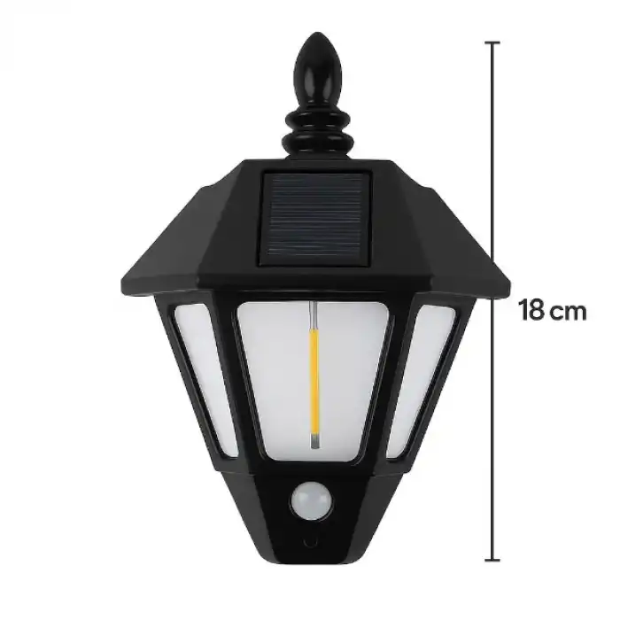 Solar Cob Led Sensörlü Duvar Lambası