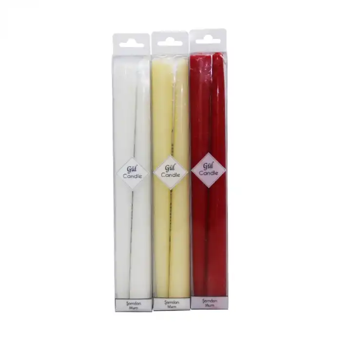 2 Parça  Şamdan Mum Battal Bx40