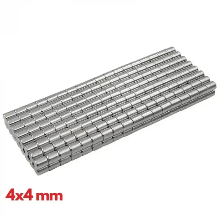 2000 Adet 4x4 Mm Yuvarlak Neodyum Mıknatıs