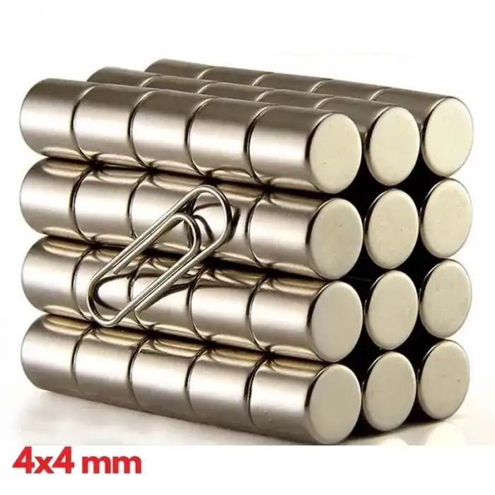 2000 Adet 4x4 Mm Yuvarlak Neodyum Mıknatıs