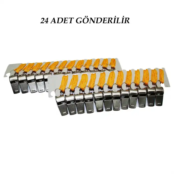 24 Adet Metal Düdük Bx40
