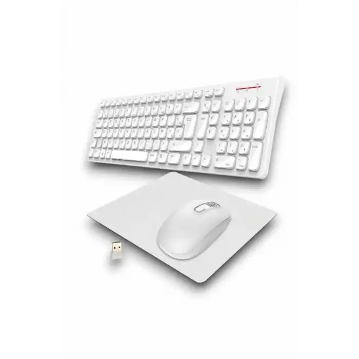 2.4 Ghz Wireless Kablosuz Klavye Mouse Seti Tv Pc Uyumlu