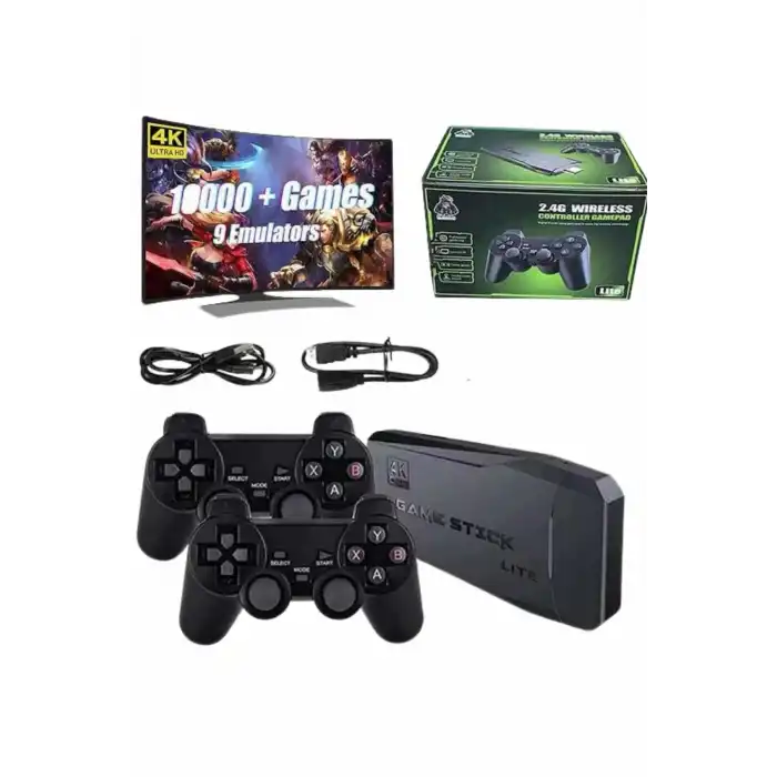 2.4g Uyumlu Kablosuz Çift Kol Atari Retro 20000 Oyun Game Stick