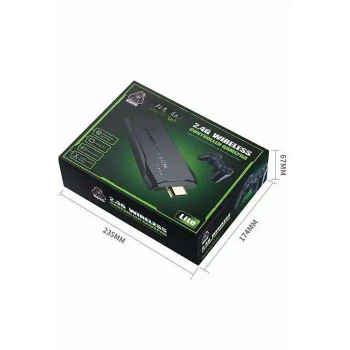 2.4g Uyumlu Kablosuz Çift Kol Atari Retro 20000 Oyun Game Stick
