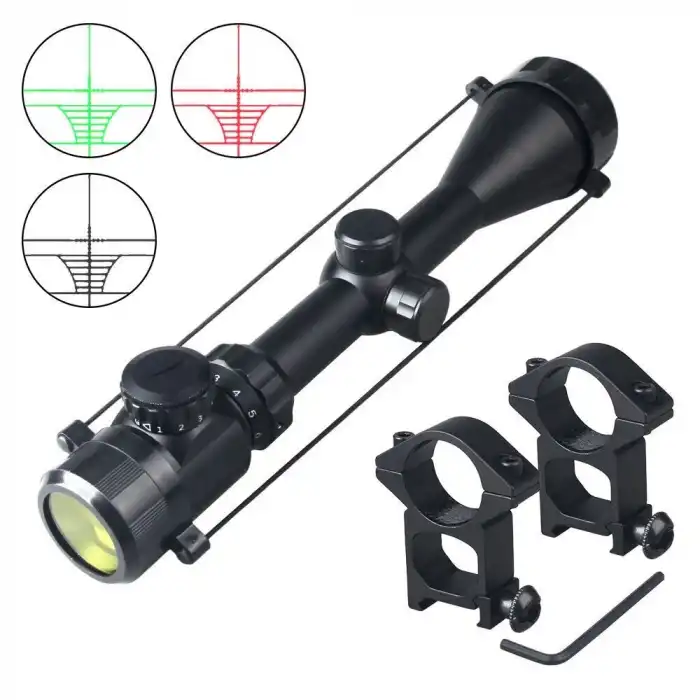 3-9x50 Zoomlu Keskin Nişancı  Dürbünü Kırmızı, yeşil Işık  çelik Gövde