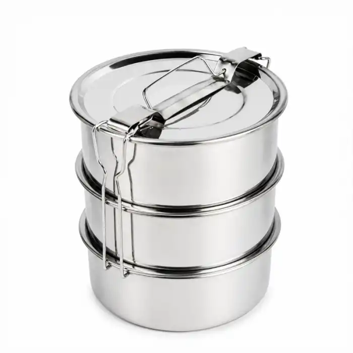 3lü Metal Sefer Tası - Paslanmaz Çelik - 16 cm