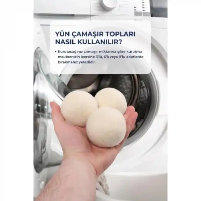 3lü Yün Kurutma Topu Seti