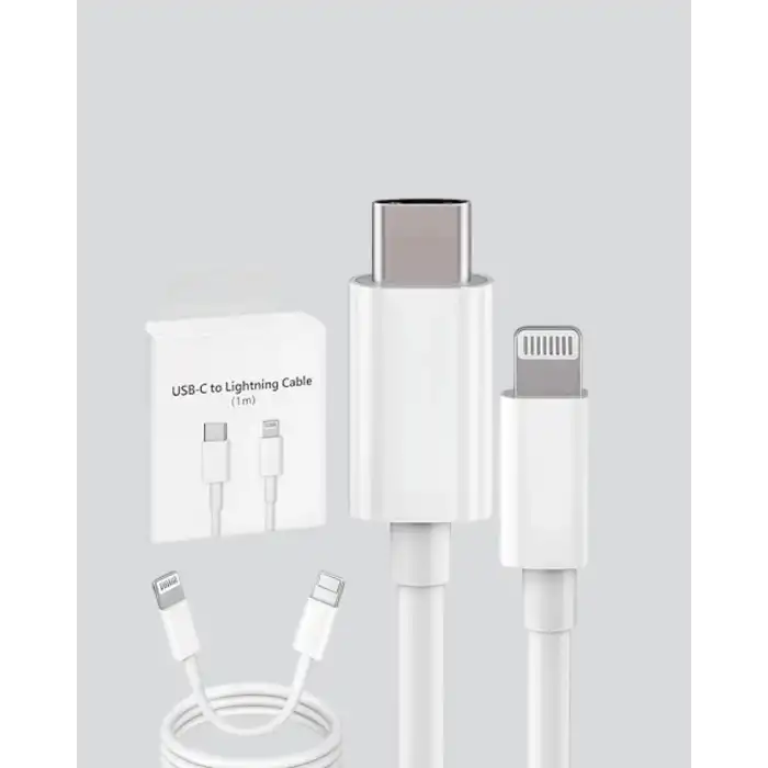 30W Type-C Lightning Hızlı Şarj Kablosu 1.2m iPhone Uyumlu
