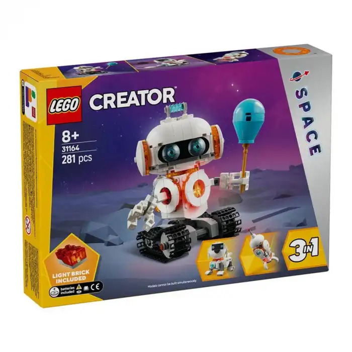 31164  Creator 3in1 - Uzay Robotu 281 parça +8 yaş