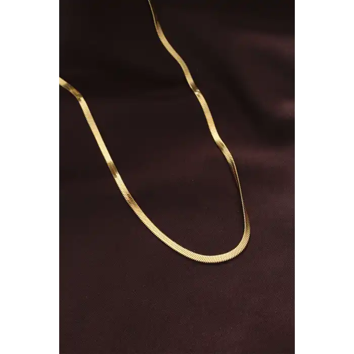316L Çelik Altın Renk 60 cm İtalyan Zincir Kolye